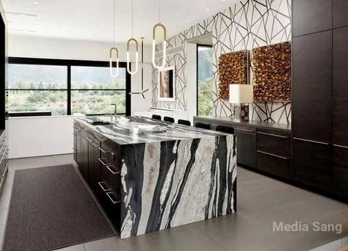 سنگ گرانیت مشکی طوسی کوپاکابانا - زیبای لاکچری - مدیا سنگ