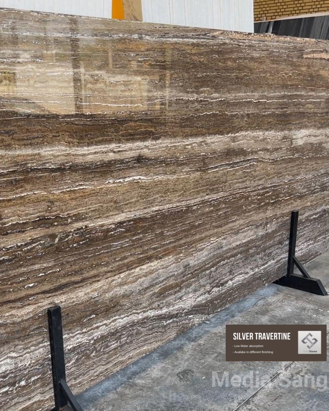 سنگ تراورتن سیلور آذر شهر |MediaSang - مدیا سنگ